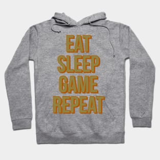 Eat sleep game repeat Hoodie